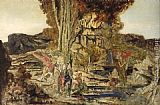 Gustave Moreau Wall Art - The Pierides
